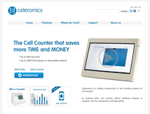 Tablet Screenshot of celeromics.com